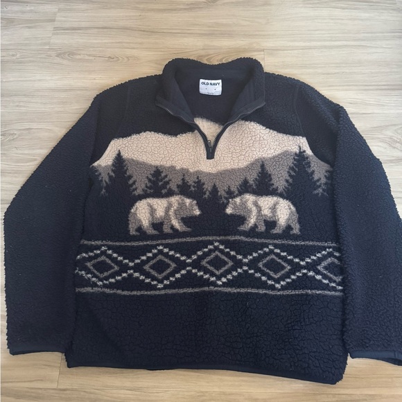 Old Navy Other - Old Navy Sherpa Quarter Zip Sweater